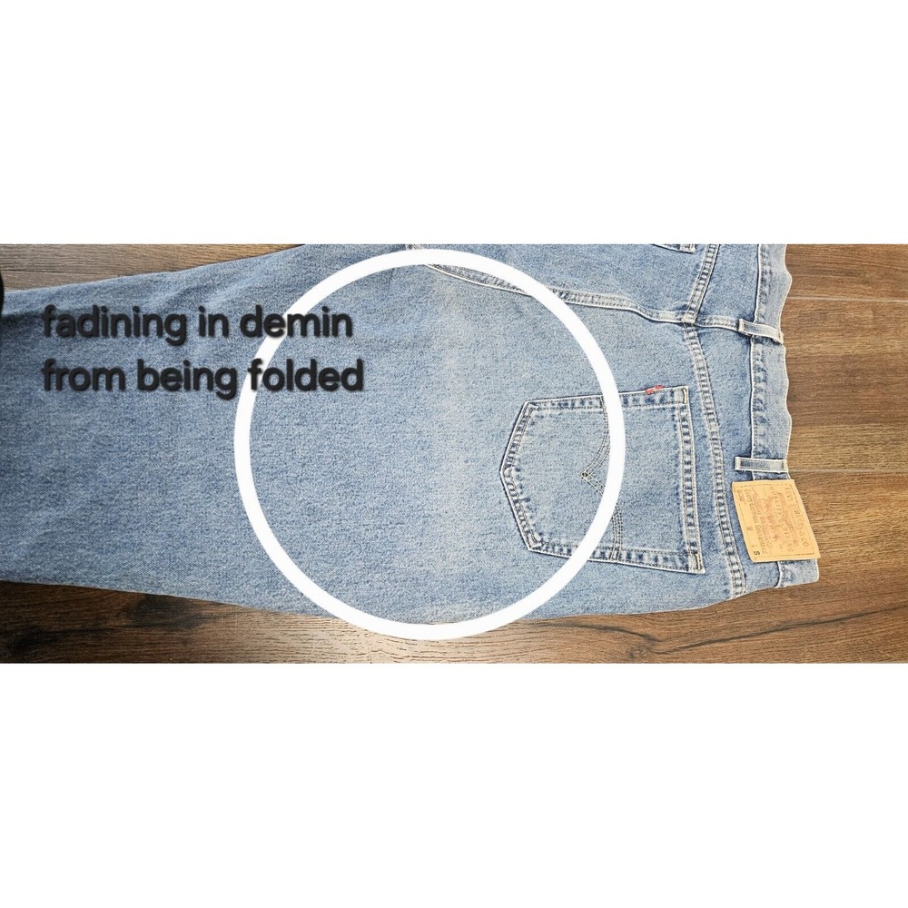 Y2k Levi's 550 Jeans Plus Sz 24S‎ Relaxed Fit Black Tagt - Picture 10 of 16